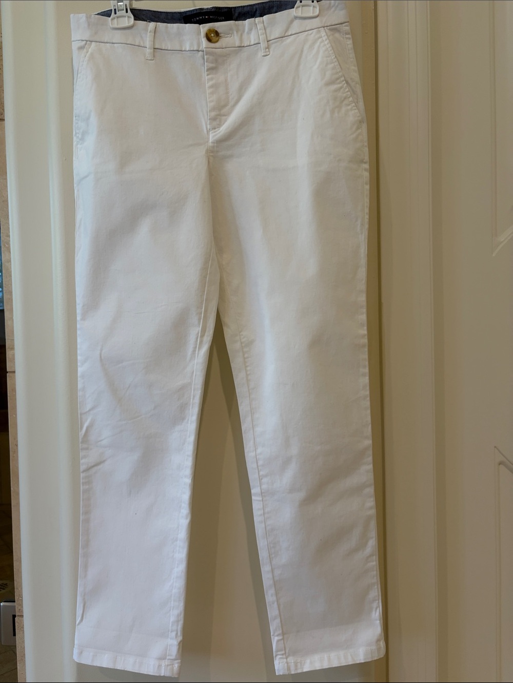 Tommy Hilfiger White Women's cotton Pants